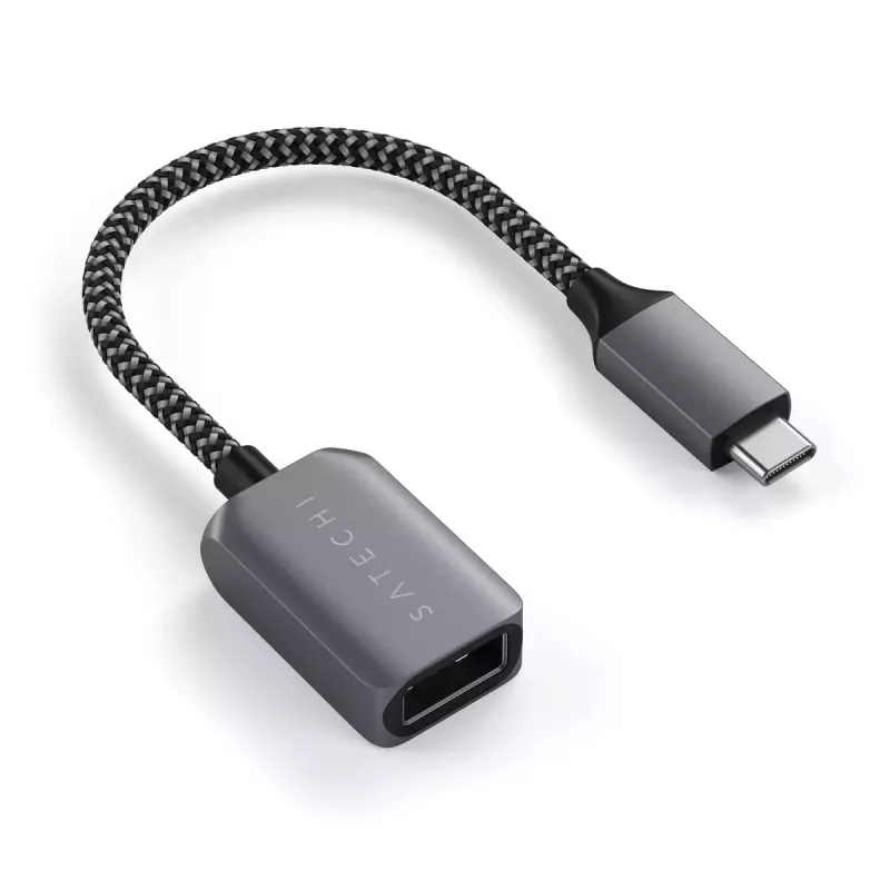 Cavo USB Satechi ST-UCATCM USB-C a USB-A, USB 3.2 Gen 1 (5 Gbit/s), grigio