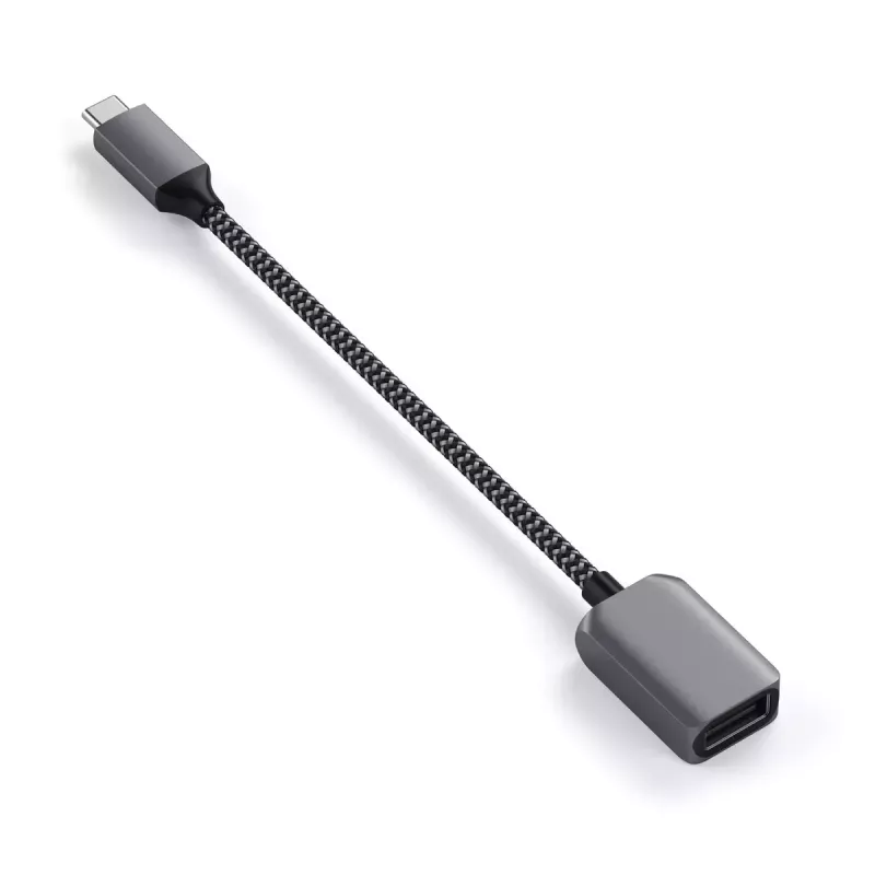 Cavo USB Satechi ST-UCATCM USB-C a USB-A, USB 3.2 Gen 1 (5 Gbit/s), grigio