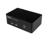 Switch KVM USB StarTech.com 2 porte Dual DisplayPort con audio e hub USB 2.0