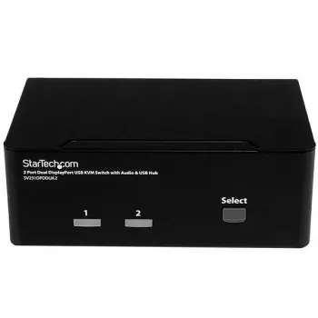 Switch KVM StarTech.com 2 porte DisplayPort doppio monitor – 4K 60Hz