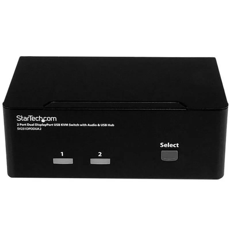 Switch KVM StarTech.com 2 porte DisplayPort doppio monitor – 4K 60Hz