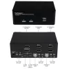 Switch KVM StarTech.com 2 porte DisplayPort doppio monitor – 4K 60Hz