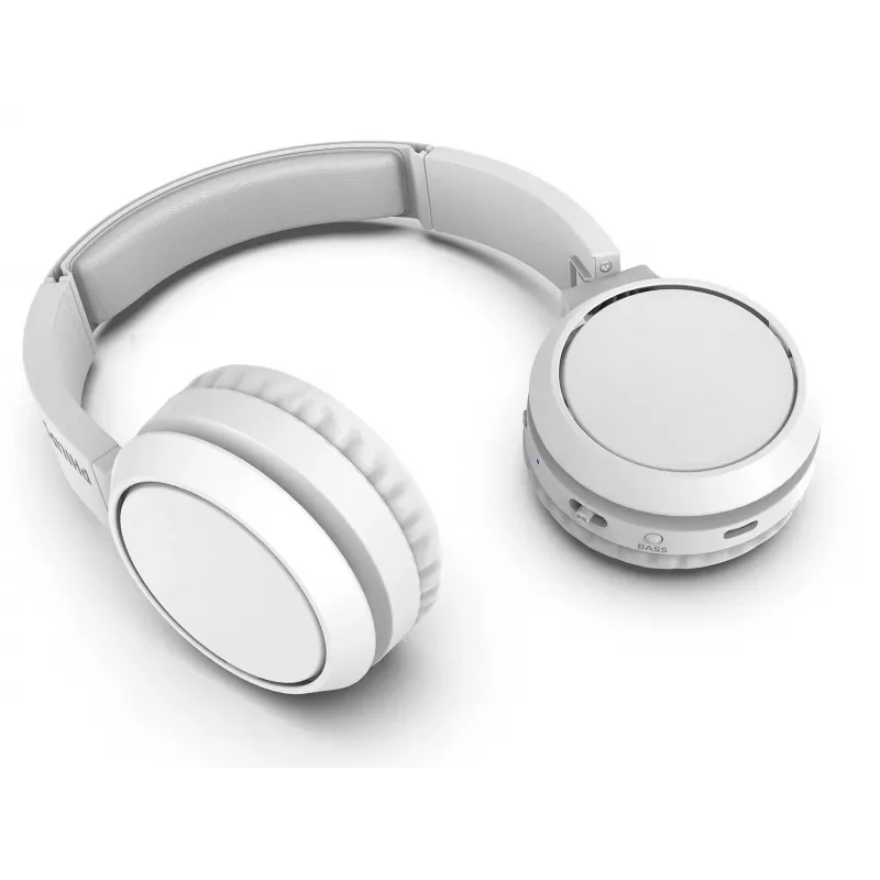 Cuffie/headset Philips serie 4000 TAH4205WT/00 wireless ad archetto chiamate/musica USB Type-C Bluetooth bianco
