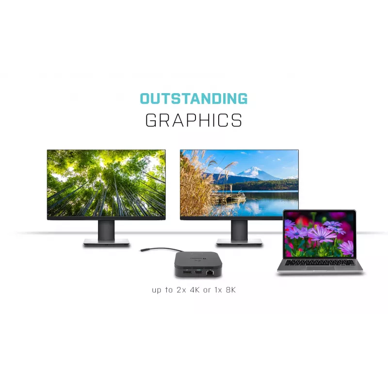 Dock da viaggio i-tec Thunderbolt 3 doppio display 4K + Power Delivery 60W