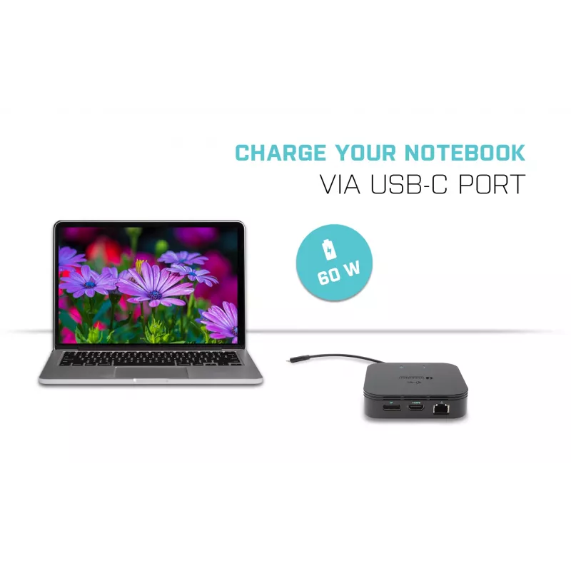 Dock da viaggio i-tec Thunderbolt 3 doppio display 4K + Power Delivery 60W