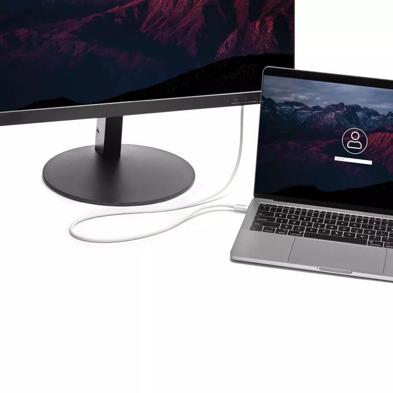 StarTech.com Cavo Thunderbolt 3 – 20 Gbit/s – 1 m – bianco – compatibile Thunderbolt, USB e DisplayPort