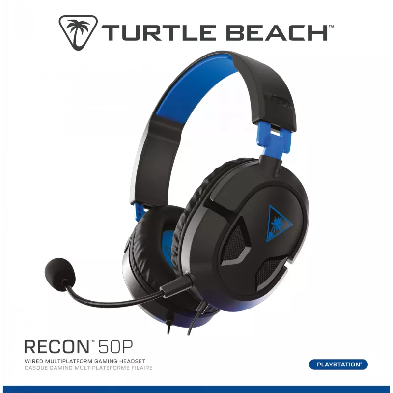 Turtle Beach Recon 50P Headset Gaming con filo – PS5, PS4, Xbox Series X o S, Xbox One e PC