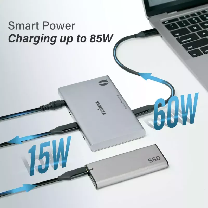 Edimax TD-405BP mini docking station Thunderbolt 4 5 in 1, 85 W