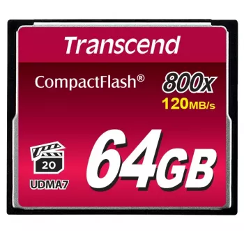 Memoria flash Transcend 64 GB CompactFlash 800x TS64GCF800