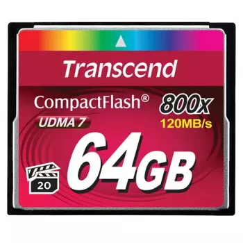 Memoria flash Transcend 64 GB CompactFlash 800x TS64GCF800