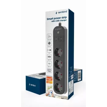 Ciabatta Gembird TSL-PS-S4U-01 Smart 4 uscite AC
