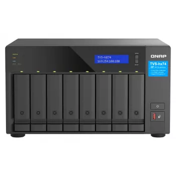 QNAP TVS-h874 NAS Tower Intel® Core™ i7 32 GB DDR4 0 TB QuTS hero Black