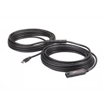 ATEN cavo di prolunga USB3.2 Gen1 15 m, 15 m, USB A, USB A, USB 3.2 Gen 1 (3.1 Gen 1), 5 Gbit/s, nero