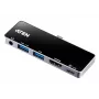 Dock da viaggio USB-C ATEN con pass-through di corrente, universale, USB Type-C, nero, argento