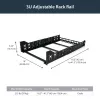 StarTech.com guide rack universali per server 19 pollici fisse 3U con profondità regolabile