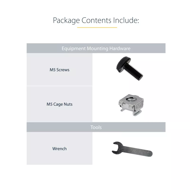 StarTech.com guide rack universali per server 19 pollici fisse 3U con profondità regolabile