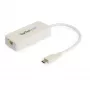 StarTech.com adattatore USB-C a Gigabit Ethernet con porta USB-A – bianco 1 Gbit/s NIC adattatore di rete USB 3.0/USB 3.1 Type-C – 1GbE USB-C RJ45/LAN compatibile TB3 Windows MacBook Pro Chromebook