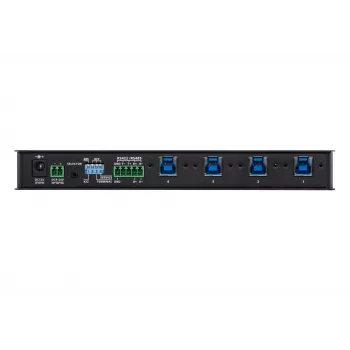 Switch industriale USB 3.1 Gen1 4 porte ATEN, 5 Gbit/s, nero, metallo, 0 - 50 °C, -20 - 60 °C, 0 - 80%