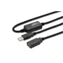 Microconnect USB2.0AAF10A Cavo USB USB 2.0 10 m USB A nero