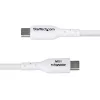 StarTech.com Cavo di ricarica USB-A a USB-C 3m (9.8ft), ricarica e sincronizzazione, 3A, USB 2.0, guaina TPE – Cavo di ricarica USB bianco