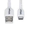 StarTech.com Cavo di ricarica USB-A a USB-C 3m (9.8ft), ricarica e sincronizzazione, 3A, USB 2.0, guaina TPE – Cavo di ricarica USB bianco