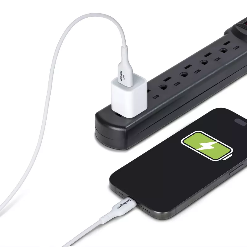 StarTech.com Cavo di ricarica USB-A a USB-C 3m (9.8ft), ricarica e sincronizzazione, 3A, USB 2.0, guaina TPE – Cavo di ricarica USB bianco