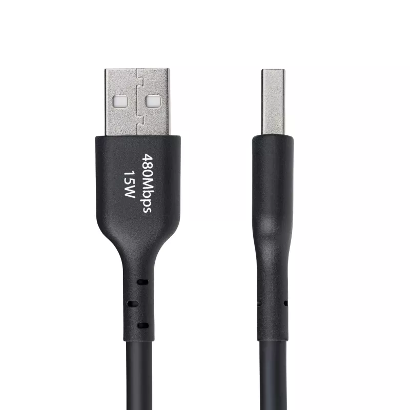 StarTech.com Cavo di ricarica USB-A a USB-C 4m (13ft), ricarica e sincronizzazione, 3A, USB 2.0, guaina TPE – Cavo di ricarica USB nero
