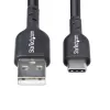 StarTech.com Cavo di ricarica USB-A a USB-C 4m (13ft), ricarica e sincronizzazione, 3A, USB 2.0, guaina TPE – Cavo di ricarica USB nero