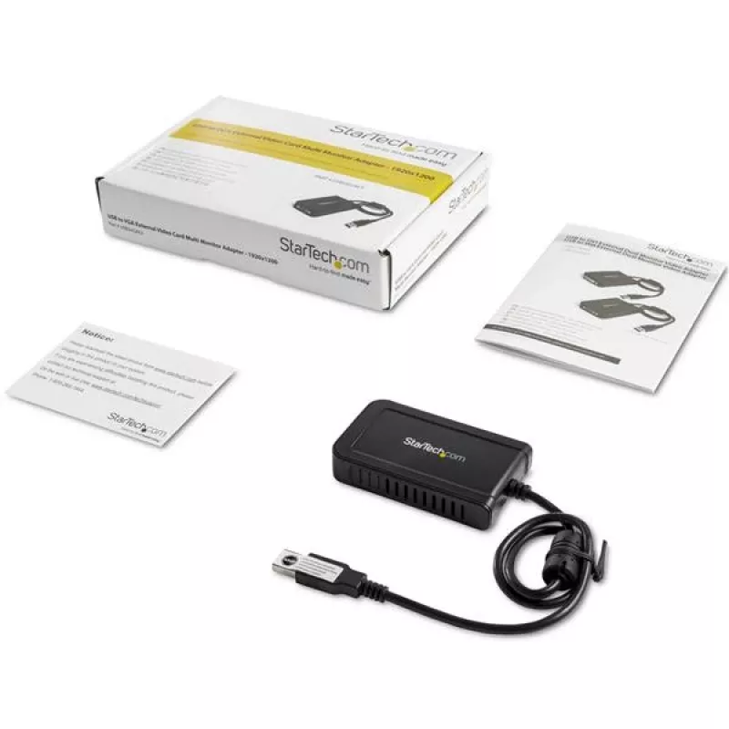 StarTech.com Adattatore USB 2.0 a VGA, convertitore USB a monitor VGA per Windows, 1080p (nessun supporto per macOS/ChromeOS/Linux) - TAA