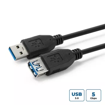 Microconnect USB3.0AAF1B Cavo USB USB 3.2 Gen 1 (3.1 Gen 1) 1 m USB A nero