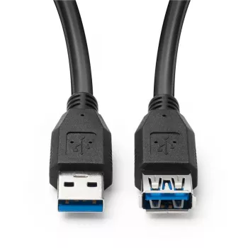 Microconnect USB3.0AAF1B Cavo USB USB 3.2 Gen 1 (3.1 Gen 1) 1 m USB A nero