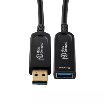 Microconnect USB3.0AAF20AOP Cavo USB USB 3.2 Gen 1 (3.1 Gen 1) 20 m USB A nero