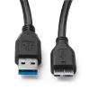Microconnect USB3.0AB05MICRO Cavo USB USB 3.2 Gen 1 (3.1 Gen 1) 0,5 m USB A Micro-USB B nero