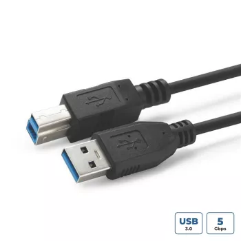 Microconnect USB3.0AB2B Cavo USB USB 3.2 Gen 1 (3.1 Gen 1) 2 m USB A USB B nero