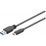 Microconnect USB3.1CA05 Cavo USB USB 3.2 Gen 1 (3.1 Gen 1) 0,5 m USB C USB A nero