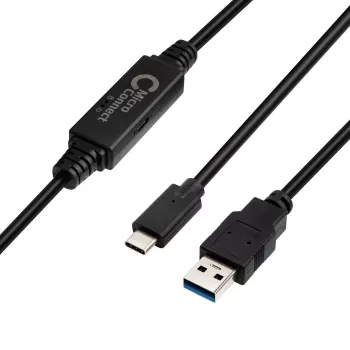 Microconnect USB3.1CA5AMP Cavo USB USB 3.2 Gen 1 (3.1 Gen 1) 5 m USB C USB A nero