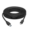 Microconnect USB3.1CA5AMP Cavo USB USB 3.2 Gen 1 (3.1 Gen 1) 5 m USB C USB A nero