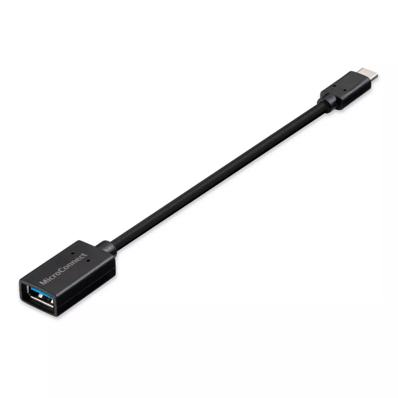 Microconnect USB3.1CAF02 Cavo USB USB 3.2 Gen 1 (3.1 Gen 1) 0,2 m USB-C USB-A nero