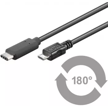Microconnect USB3.1CAMIB1 Cavo USB USB 2.0 1 m USB C Micro-USB B nero