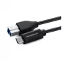 Microconnect USB3.1CB1 Cavo USB USB 3.2 Gen 1 (3.1 Gen 1) 1 m USB-C USB-B nero