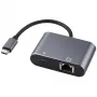 Microconnect USB3.1CETHPDBA Adattatore cavo Adattatore USB C RJ-45 nero