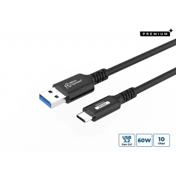 Cavo USB Microconnect USB3.2AC15 1,5 m USB-C USB-A 10 Gbit/s nero