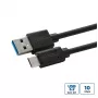 Microconnect USB3.2CA05 Cavo USB USB 3.2 Gen 2 (3.1 Gen 2) 0,5 m USB A USB C nero