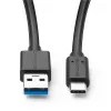 Microconnect USB3.2CA1 Cavo USB USB 3.2 Gen 2 (3.1 Gen 2) 1 m USB A USB C nero