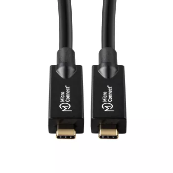 MicroConnect USB3.2CC10OP cavo USB USB 3.2 Gen 2 (3.1 Gen 2) 10 m USB-C nero