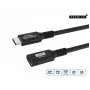 Microconnect USB3.2CC1EX cavo USB USB4 Gen 2x2 1 m USB C nero