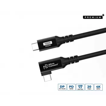 Microconnect USB3.2CC4-A cavo USB USB 3.2 Gen 2x2 4 m USB-C nero