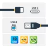 StarTech.com cavo USB-B a USB-C 1 m, USB 10 Gbit/s, cavo dati, USB 3.2 Gen 2, cavo per trasferimento dati USB-C