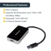 StarTech.com adattatore USB 3.0 a HDMI con 1x USB, convertitore da USB a monitor HDMI per Windows (nessun supporto per macOS/ChromeOS/Linux) - TAA
