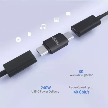 MicroConnect Premium adattatore USB4 USB-C, 40 Gbit/s, 240 W (USB4-CC-240W)